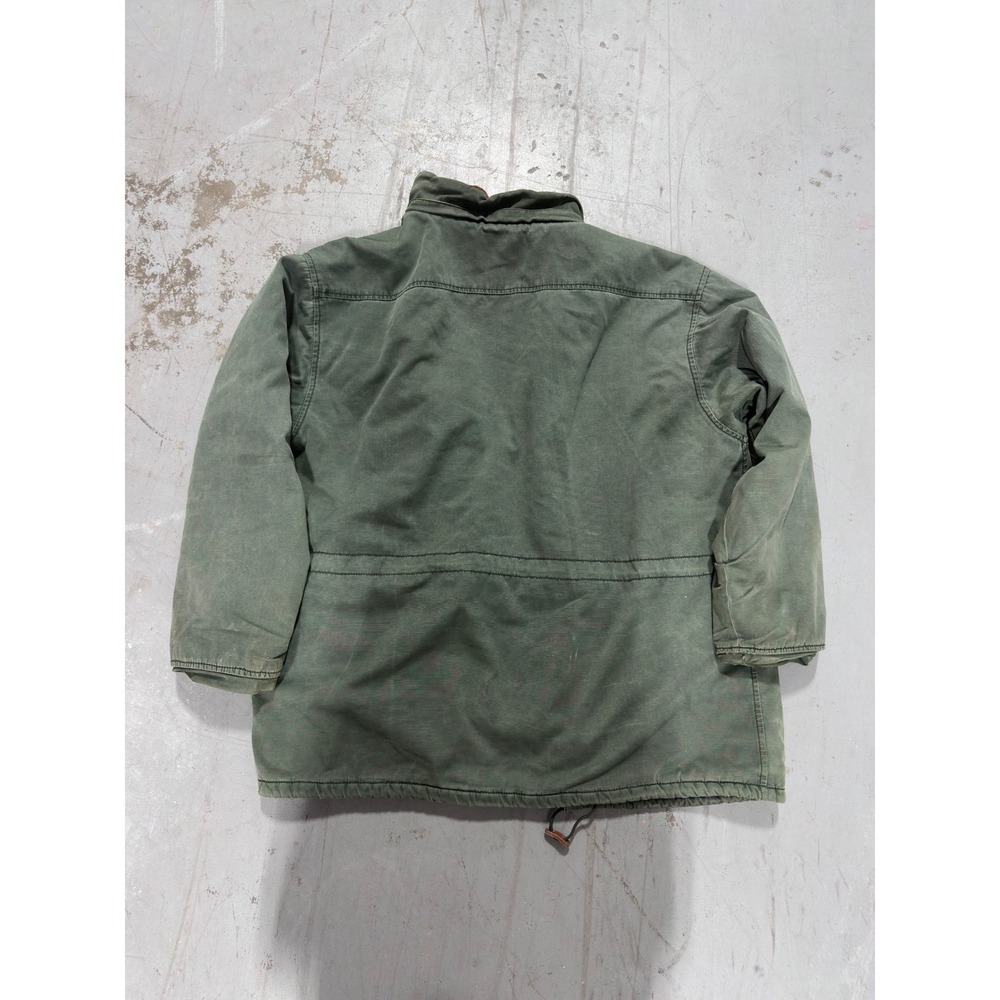 Vintage American Eagle Outfitters Canvas Field Jacket Olive Green Distressed L - Picture 2 of 10